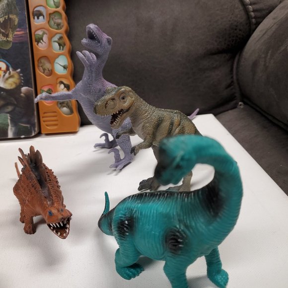 Action Figures - Dinosaurs - Lot of 9 - Book of Dinosaurs - Sounds - Picture 5 of 8